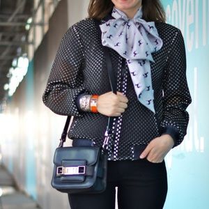 Clover Canyon Neoprene Mesh Bomber Jacket